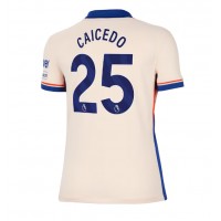 Camiseta Chelsea Moises Caicedo #25 Visitante Equipación para mujer 2024-25 manga corta